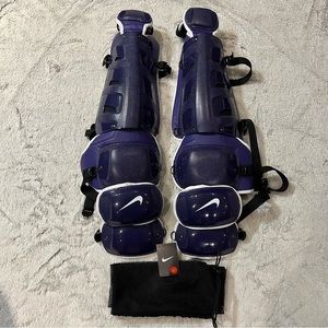 Nike Vapor Baseball Catcher's Gear Leg Shin Guards Size 16” Purple
